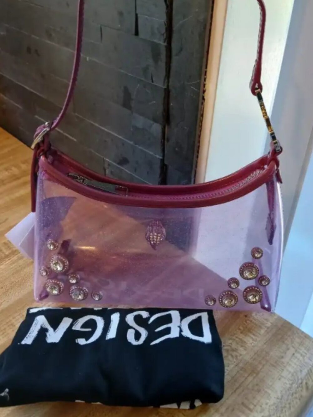 Kurt Geiger Purple Sparkle Rhinstone